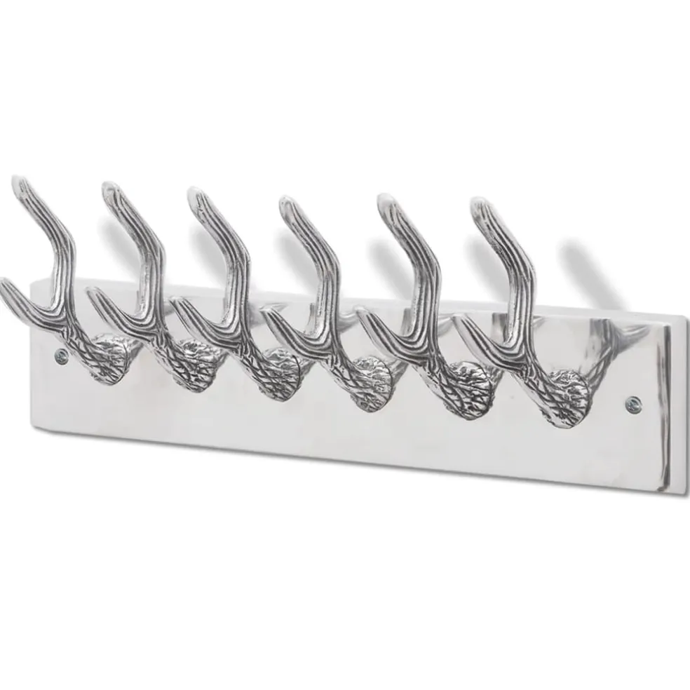 vidaXL Aluminium kapstok zilverkleurig