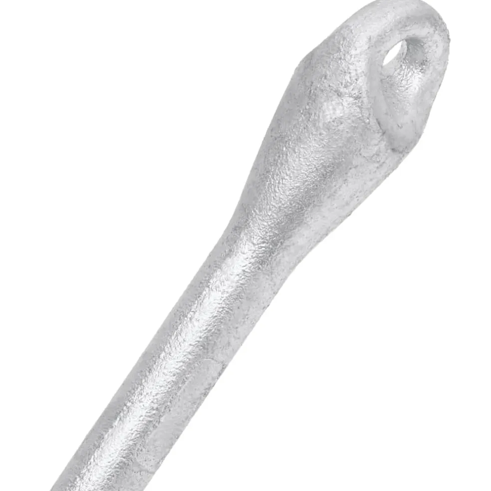 vidaXL Anker inklapbaar 3,2 kg smeedijzer zilverkleurig