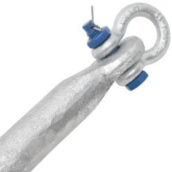 vidaXL Anker inklapbaar 10 kg thermisch verzinkt gietijzer zilver