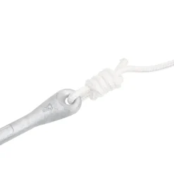 vidaXL Anker met touw inklapbaar 1,5 kg smeedijzer zilverkleurig