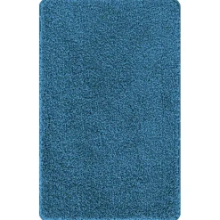 vidaXL Antislip Badmat Blauw 50 x 80 cm PP