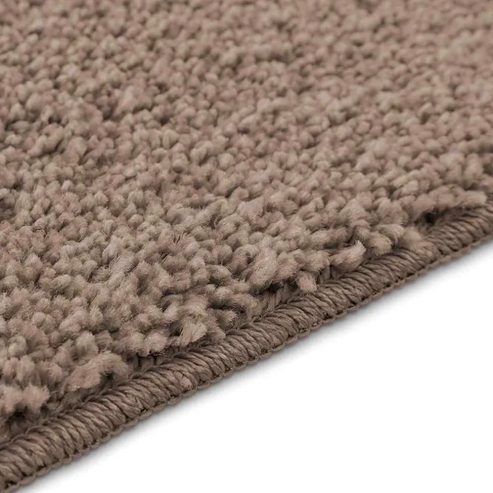 vidaXL Antislip Badmat Bruin 50 x 80 cm PP