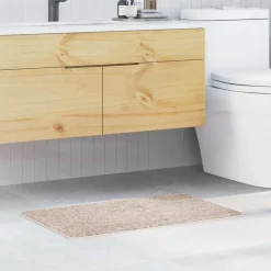 vidaXL Antislip Badmat Crème 50 x 80 cm PP