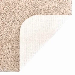 vidaXL Antislip Badmat Crème 50 x 80 cm PP