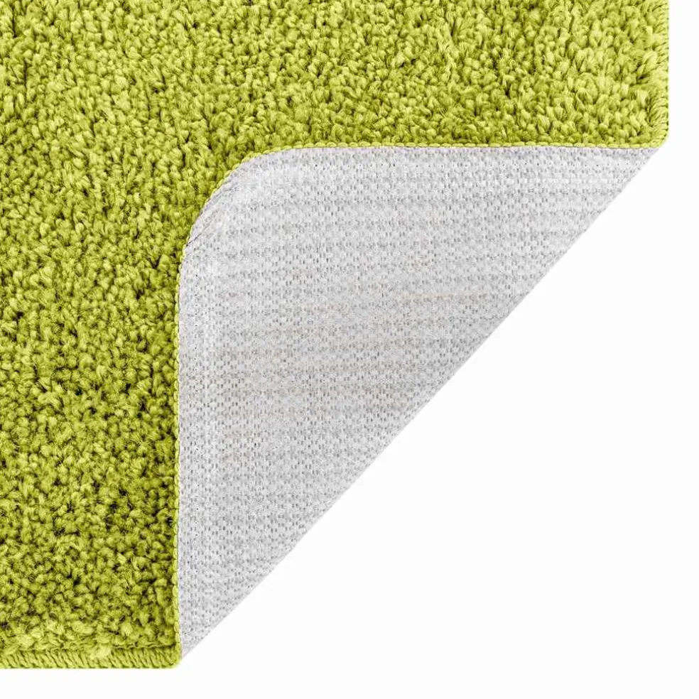 vidaXL Antislip Badmat met Toilet Cut Groen 50 x 50 cm PP