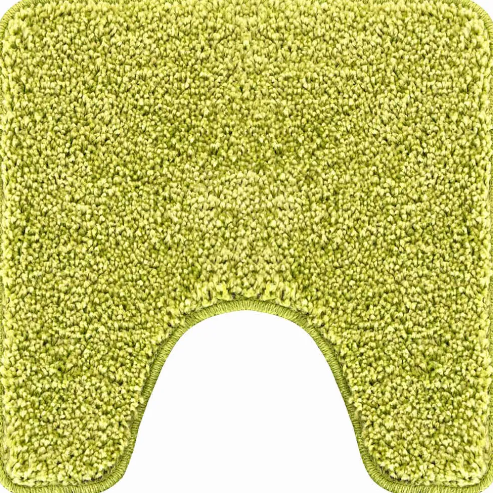 vidaXL Antislip Badmat met Toilet Cut Groen 50 x 50 cm PP