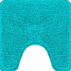 vidaXL Antislip Badmat met Toilet Cut Turquoise 50 x 50 cm PP