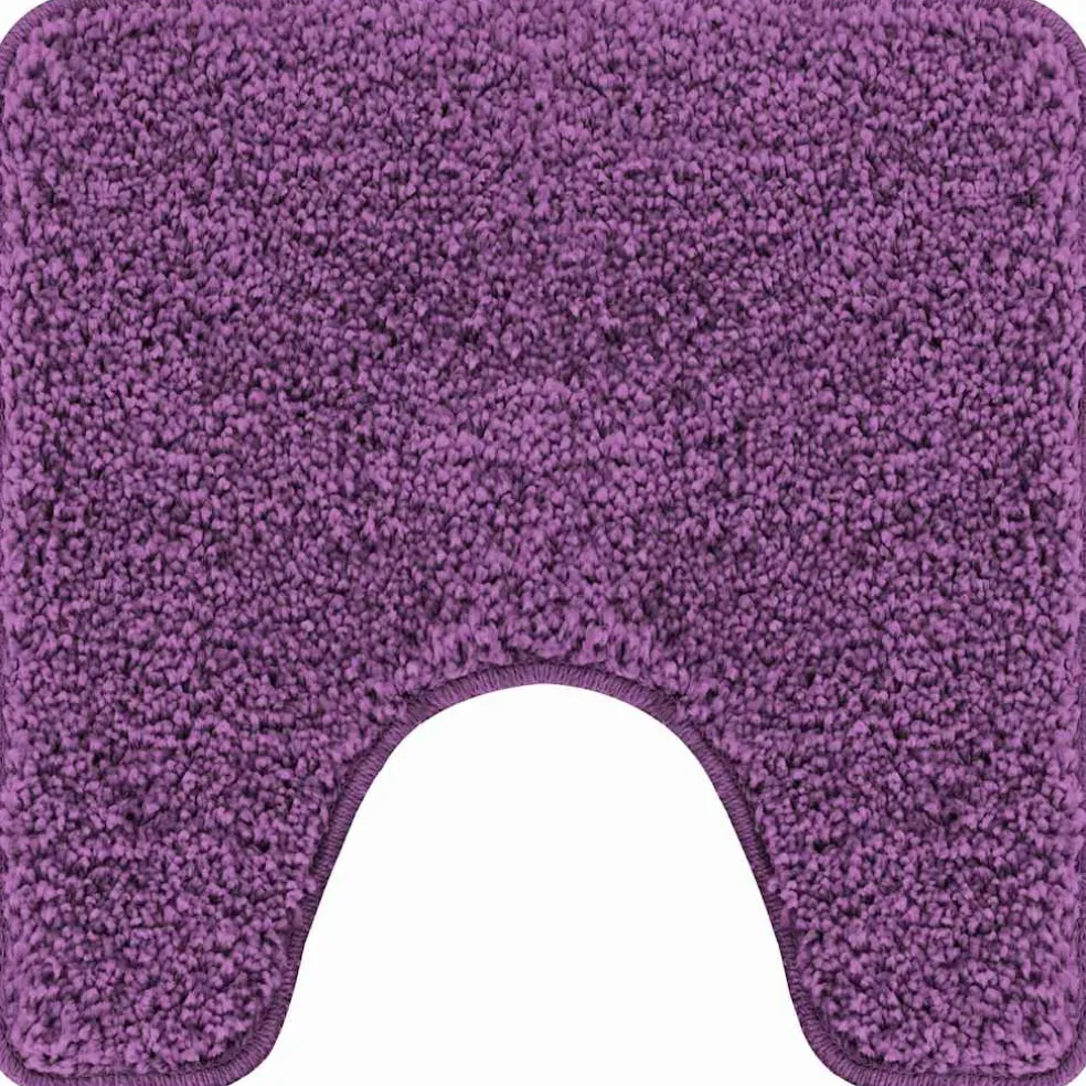 vidaXL Antislip Badmat met Toilet Cut Paars 50 x 50 cm PP