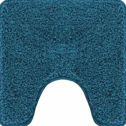 vidaXL Antislip Badmat met Toilet Cut Blauw 50 x 50 cm PP