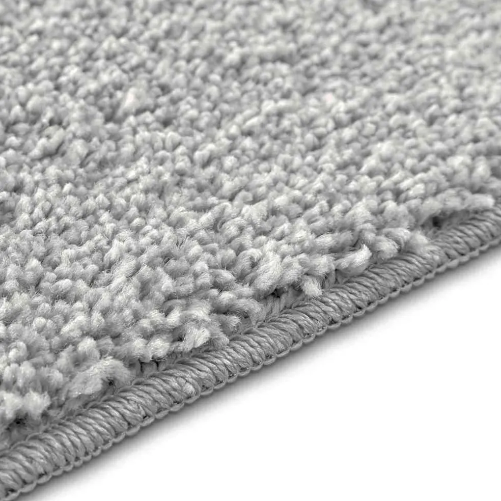 vidaXL Antislip Badmat met Toilet Cut Grijs 50 x 50 cm PP