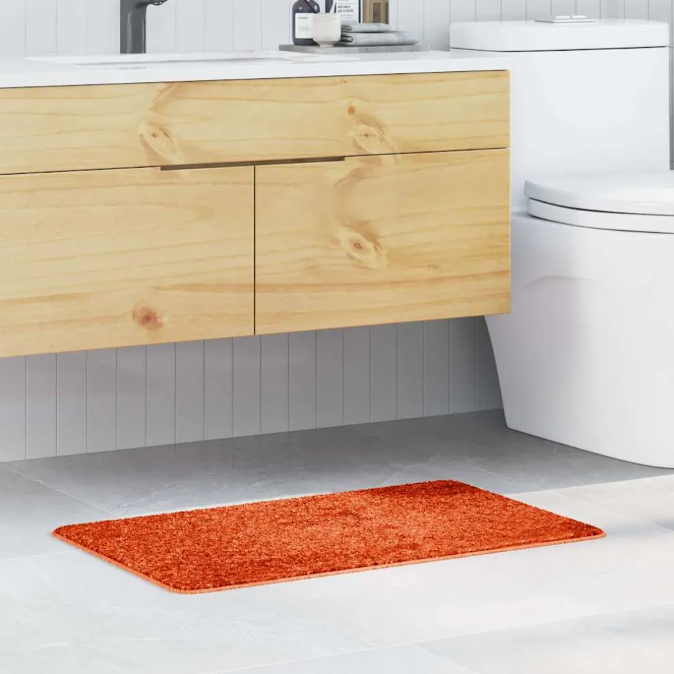 vidaXL Antislip Badmat Oranje 50 x 80 cm PP