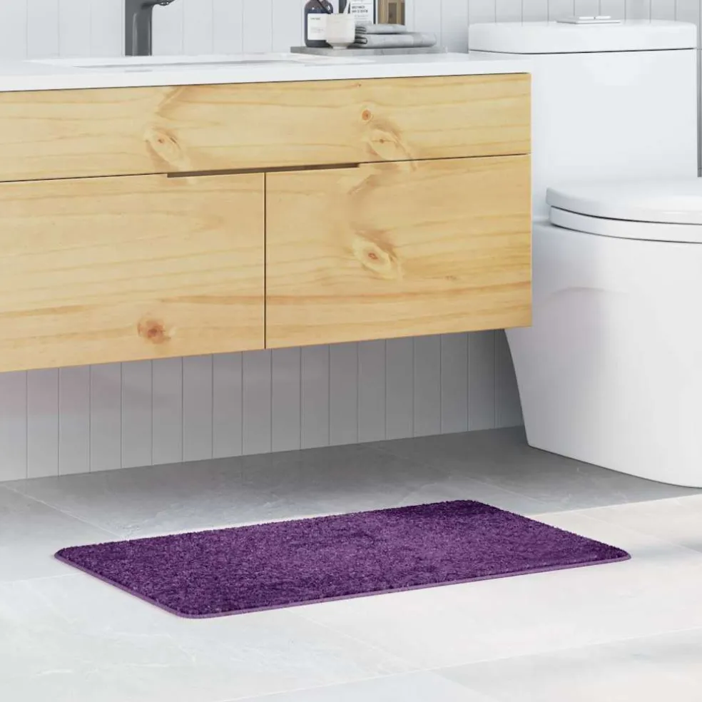 vidaXL Antislip Badmat Paars 50 x 80 cm PP