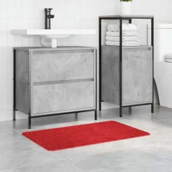 vidaXL Antislip Badmat Rood 50 x 80 cm PP