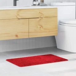 vidaXL Antislip Badmat Rood 50 x 80 cm PP