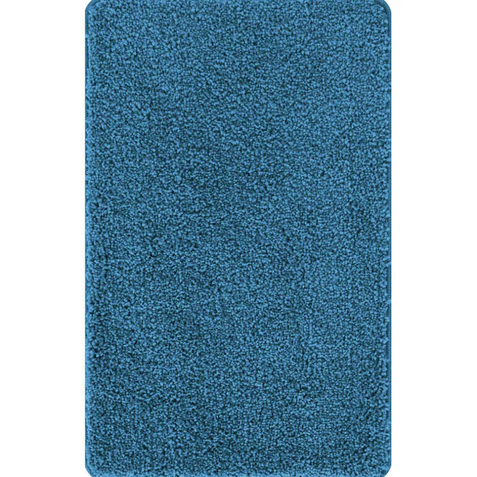 vidaXL Antislip Badmat Set 2 st Blauw 50 x 50 cm PP