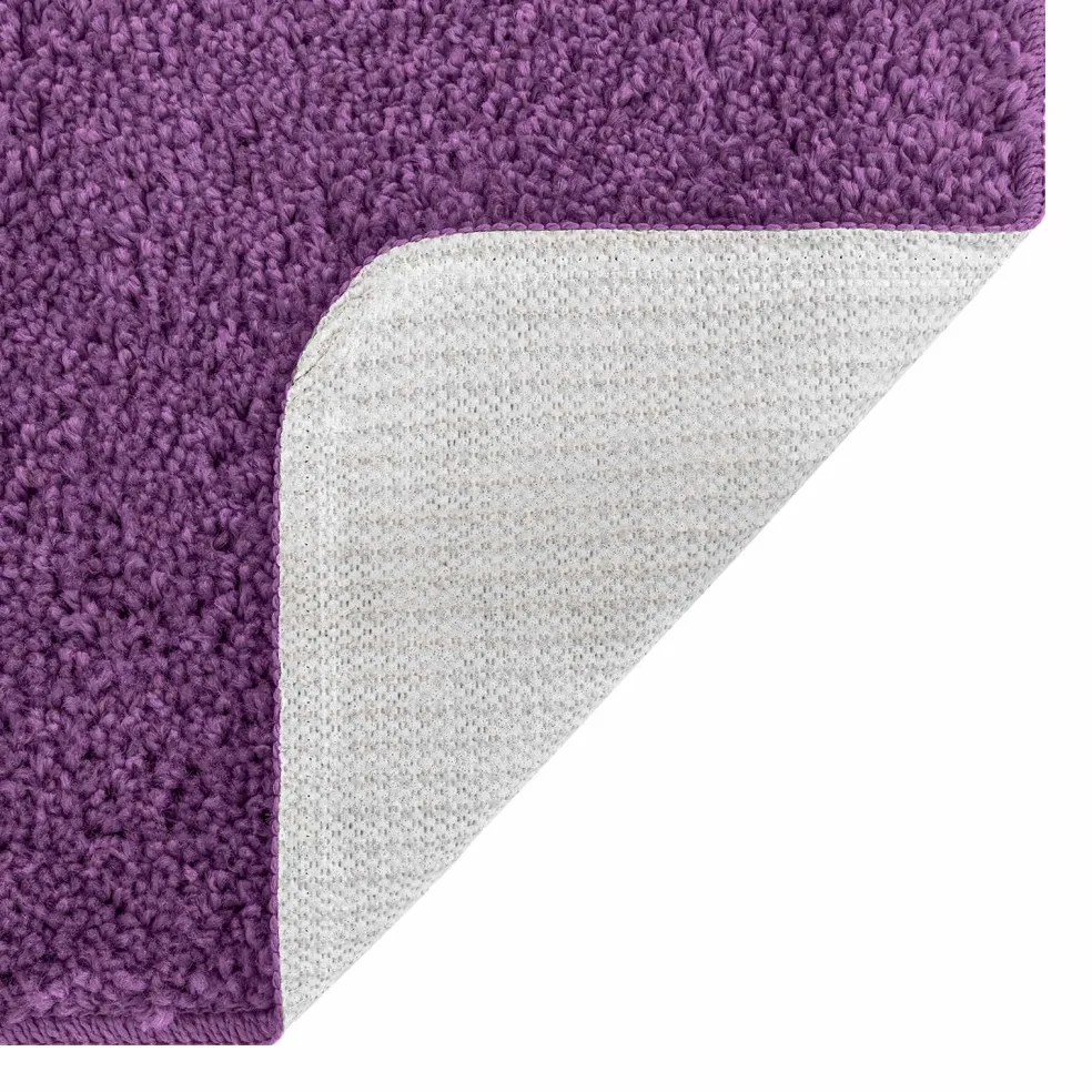 vidaXL Antislip Badmat Set 3 st Paars 50 x 80 cm PP