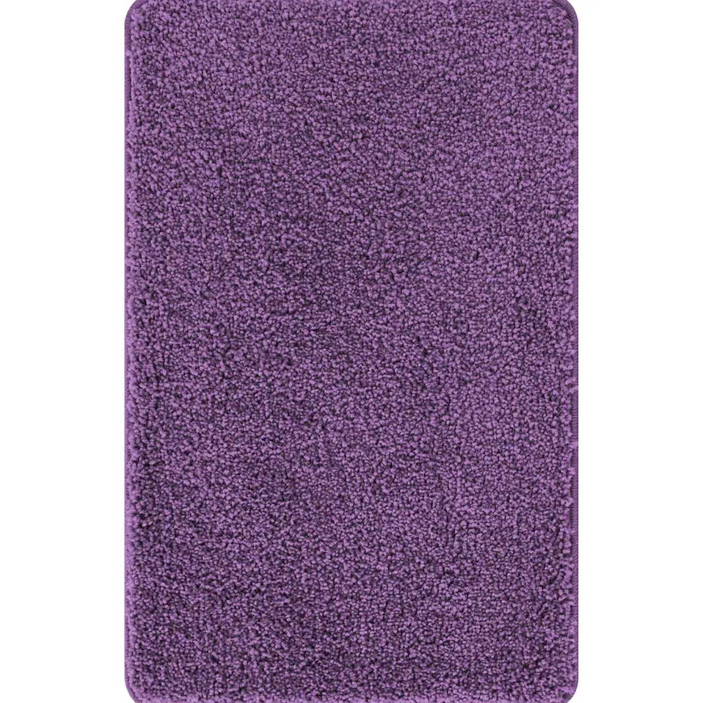 vidaXL Antislip Badmat Set 3 st Paars 50 x 80 cm PP