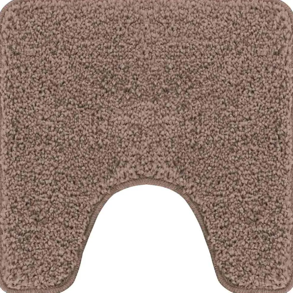 vidaXL Antislip Badmat Set 2 st Bruin 50 x 50 cm PP