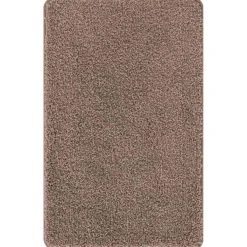 vidaXL Antislip Badmat Set 2 st Bruin 50 x 50 cm PP