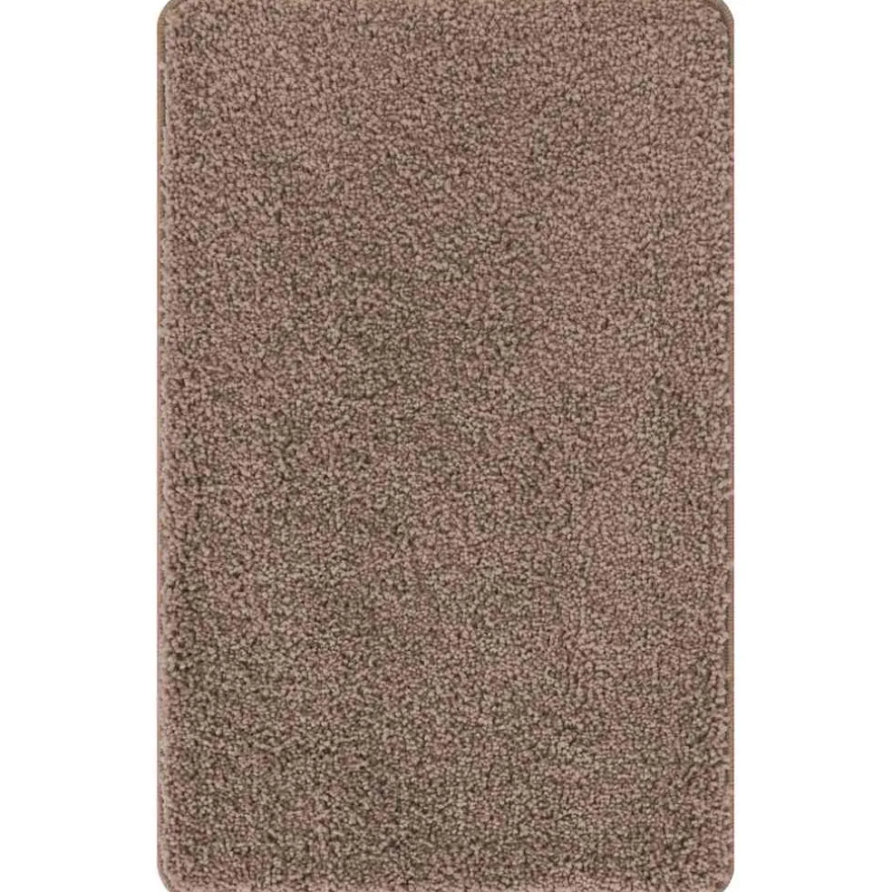 vidaXL Antislip Badmat Set 2 st Bruin 50 x 50 cm PP