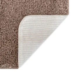 vidaXL Antislip Badmat Set 3 st Bruin 50 x 80 cm PP