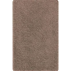 vidaXL Antislip Badmat Set 3 st Bruin 50 x 80 cm PP