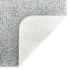 vidaXL Antislip Badmat Set 2 st Grijs 50 x 50 cm PP