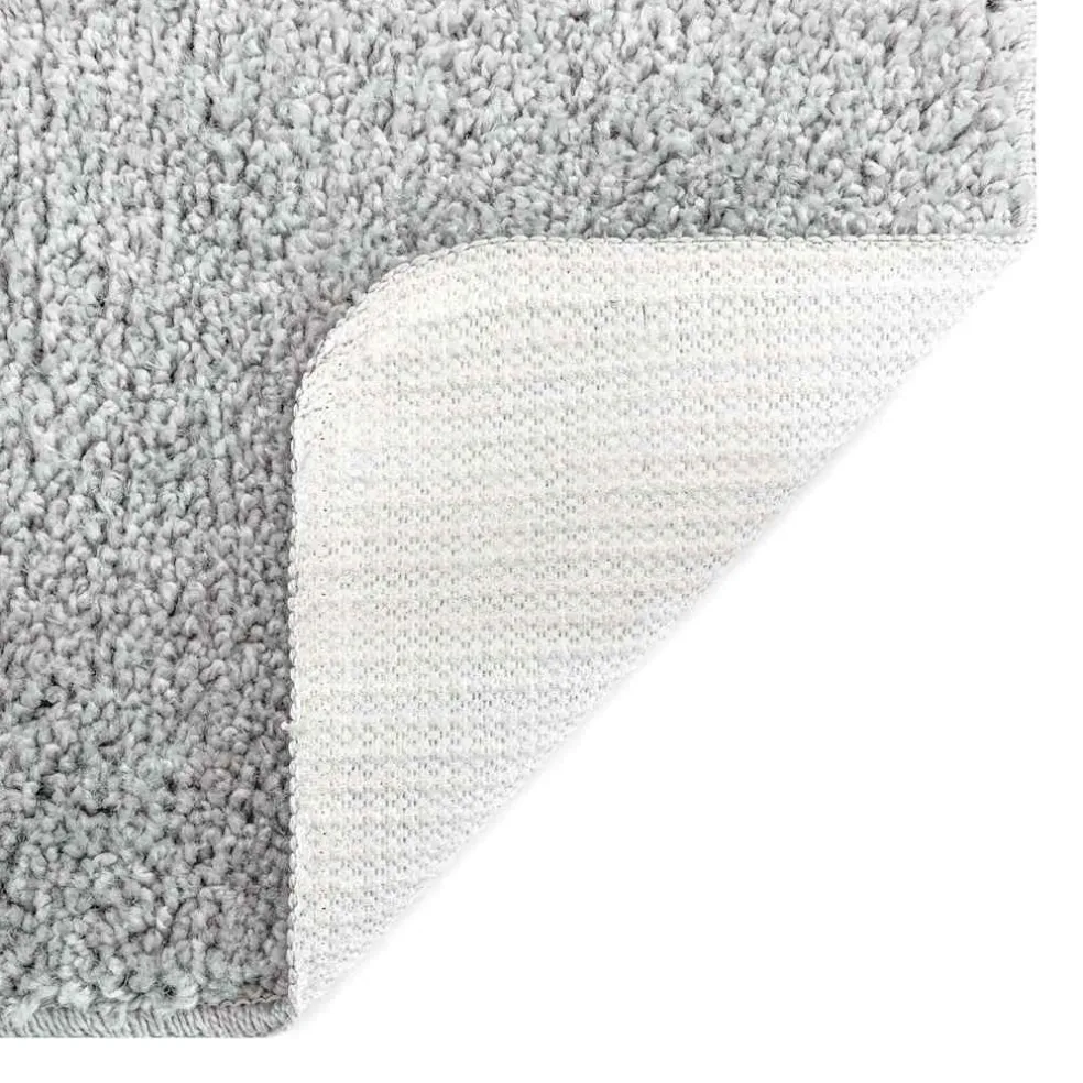 vidaXL Antislip Badmat Set 2 st Grijs 50 x 50 cm PP