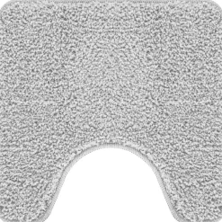 vidaXL Antislip Badmat Set 2 st Grijs 50 x 50 cm PP