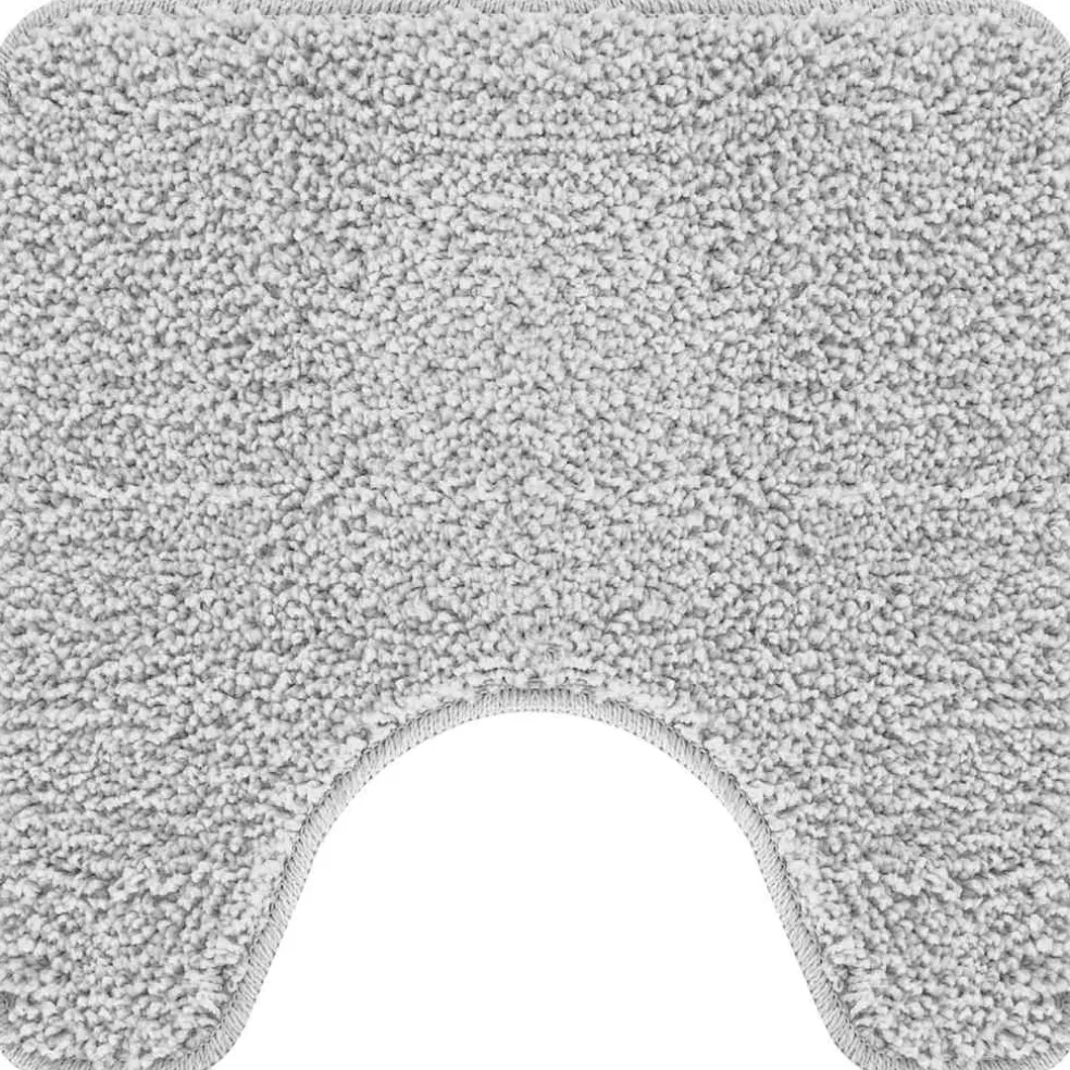 vidaXL Antislip Badmat Set 2 st Grijs 50 x 50 cm PP