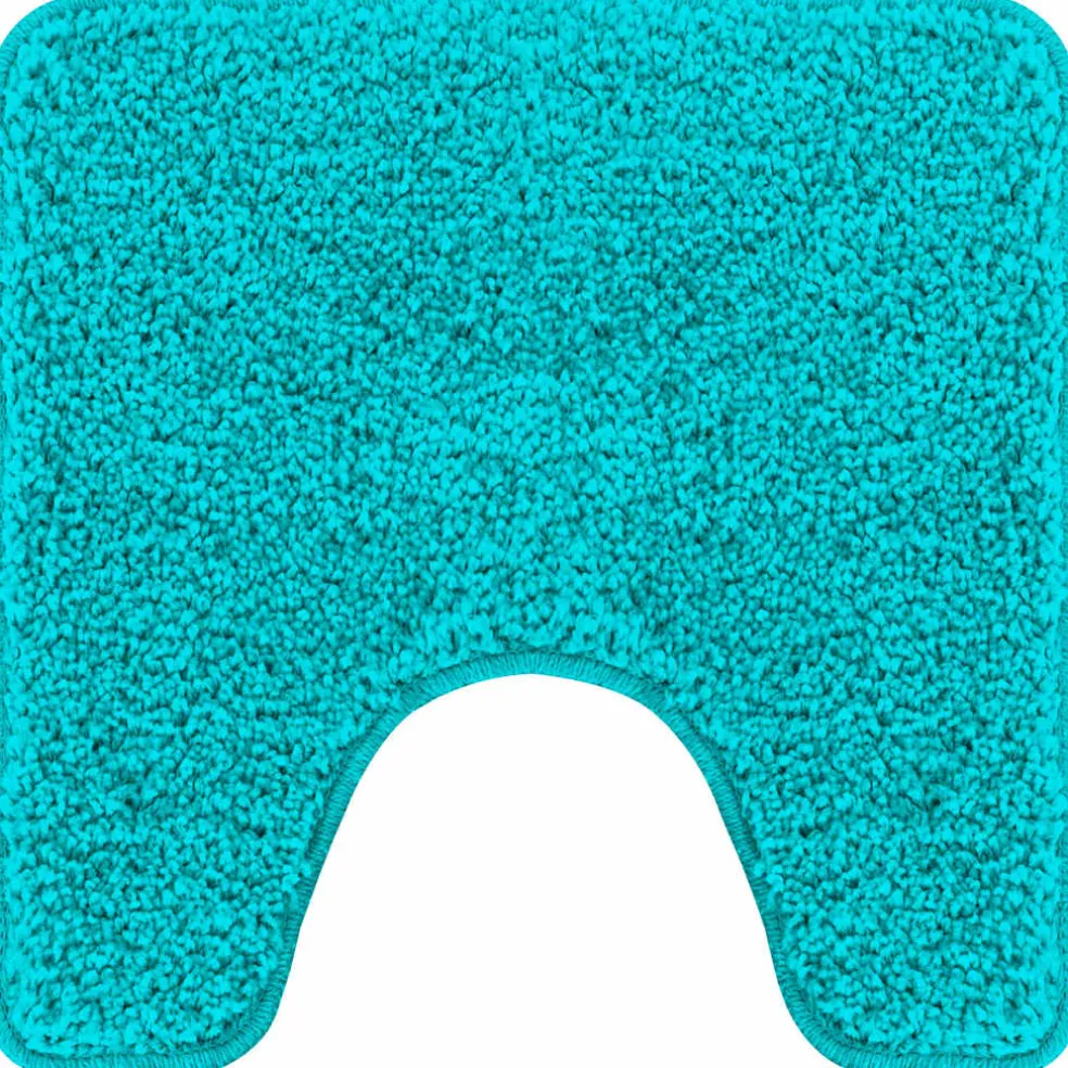 vidaXL Antislip Badmat Set 2 st Turquoise 50 x 50 cm PP