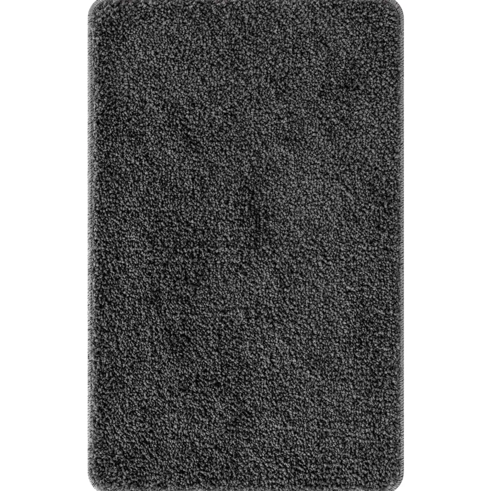 vidaXL Antislip Badmat Set 3 st Donkergrijs 50 x 80 cm PP