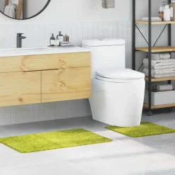 vidaXL Antislip Badmat Set 2 st Groen 50 x 50 cm PP