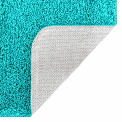 vidaXL Antislip Badmat Set 3 st Turquoise 50 x 80 cm PP