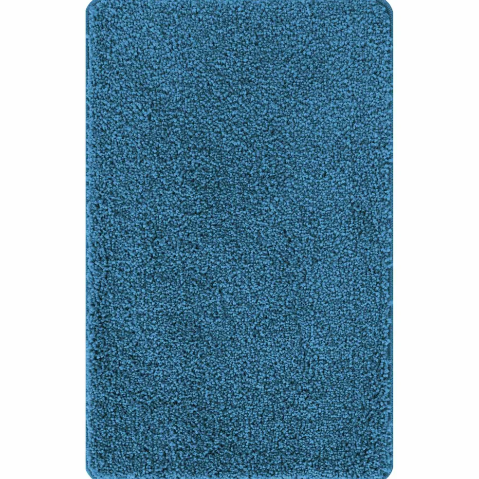 vidaXL Antislip Badmat Set 3 st Blauw 50 x 80 cm PP