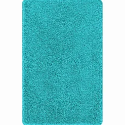 vidaXL Antislip Badmat Turquoise 50 x 80 cm PP