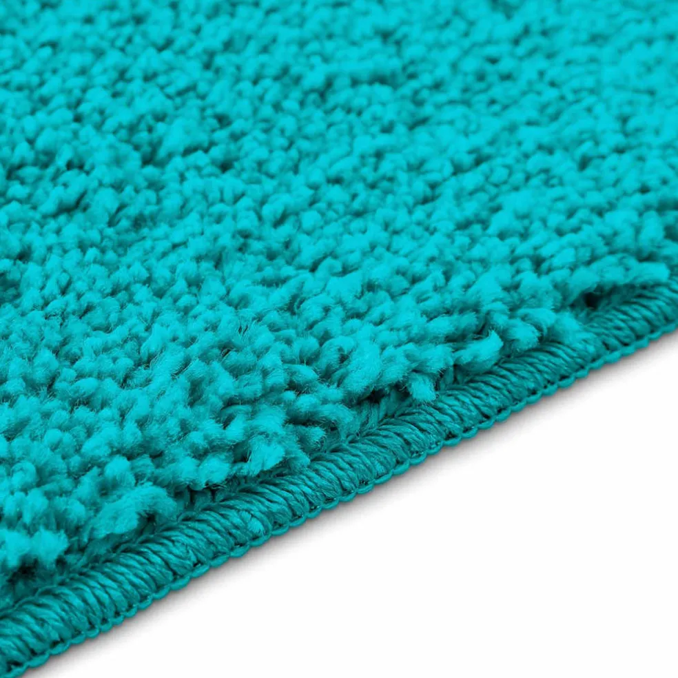 vidaXL Antislip Badmat Turquoise 50 x 80 cm PP