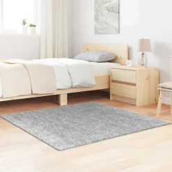 vidaXL Antislip Shaggy Tapijt Grijs 120 x 120 cm PP