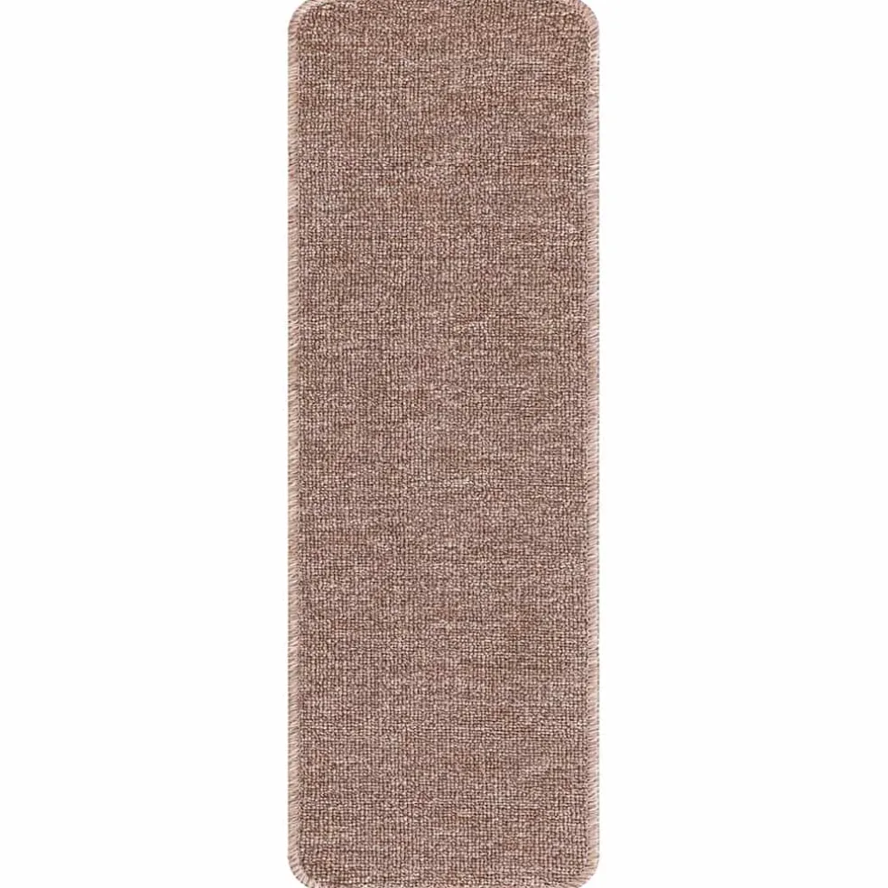 vidaXL Antislip Trapmatten 15 st 60 x 25 cm Lichtbruin PP Rechthoekig