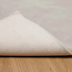 vidaXL Antislip vloerkleed van imitatie konijnenbont OLITE Beige