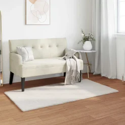 vidaXL Antislip vloerkleed van imitatie konijnenbont OLITE