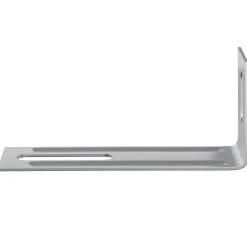 vidaXL Anti Tip Beugel 2 Zilver 74,5 x 15 x 32 mm IJzer