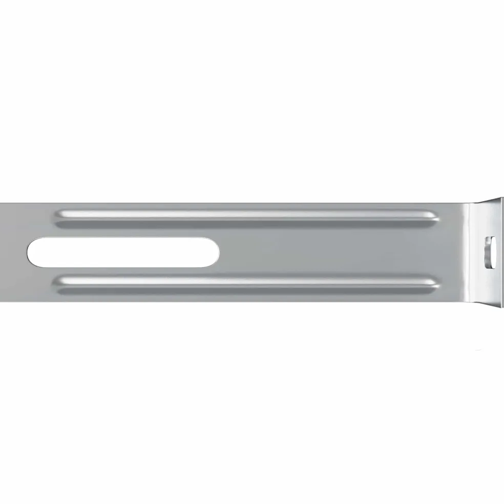 vidaXL Anti Tip Beugel 2 Zilver 74,5 x 15 x 32 mm IJzer