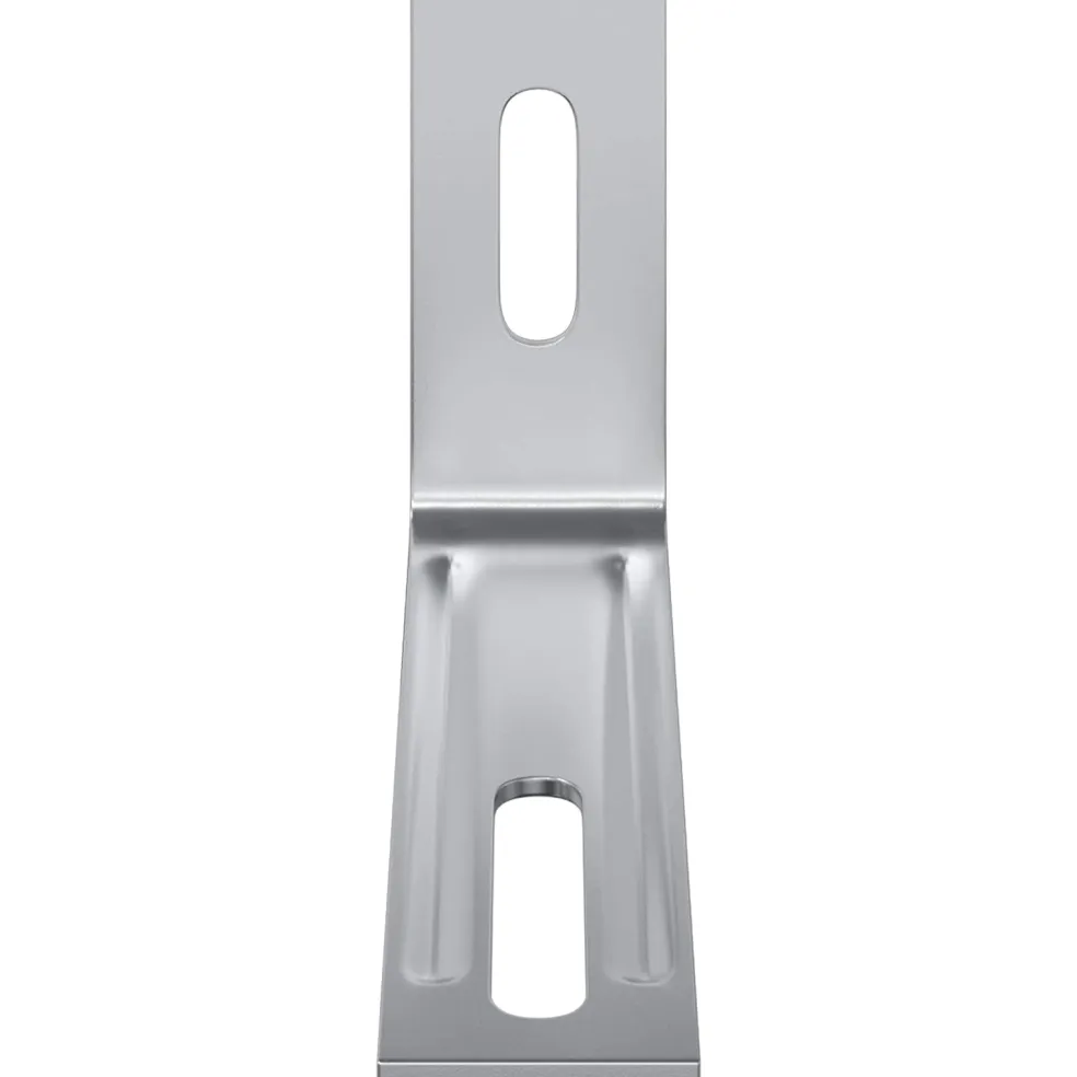 vidaXL Anti Tip Beugel 2 Zilver 74,5 x 15 x 32 mm IJzer