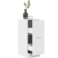 vidaXL Apothekerskast Wit 30x41x77,5 cm Bewerkt Hout