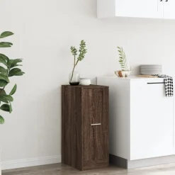 vidaXL Apothekerskast 30x41x77,5 cm bewerkt hout bruin eikenkleurig