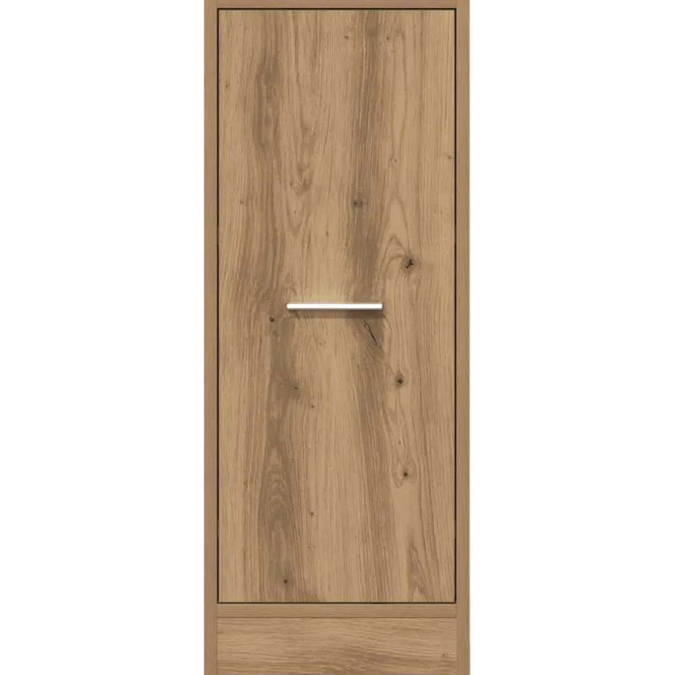 vidaXL Apothekerskast 30x41x77,5 cm bewerkt hout artisanaal eikenkleur