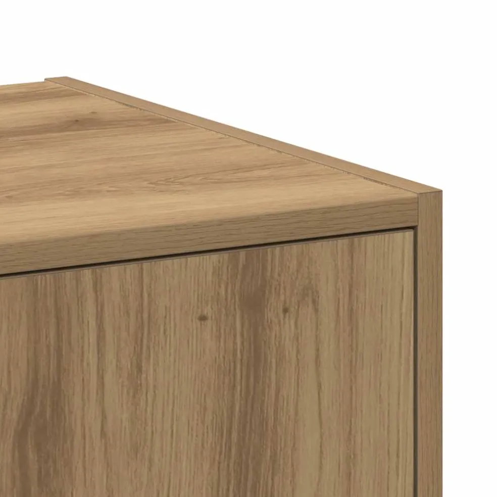vidaXL Apothekerskast 30x41x77,5 cm bewerkt hout artisanaal eikenkleur