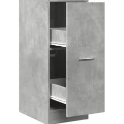 vidaXL Apothekerskast 30x41x77,5 cm bewerkt hout betongrijs