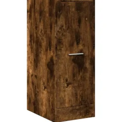 vidaXL Apothekerskast 30x41x77,5 cm bewerkt hout gerookt eikenkleurig